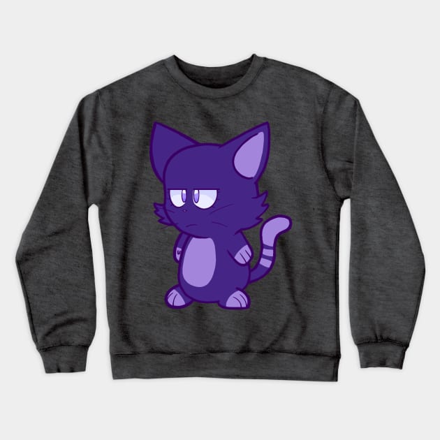 Moody Cat Crewneck Sweatshirt by MortuusArts